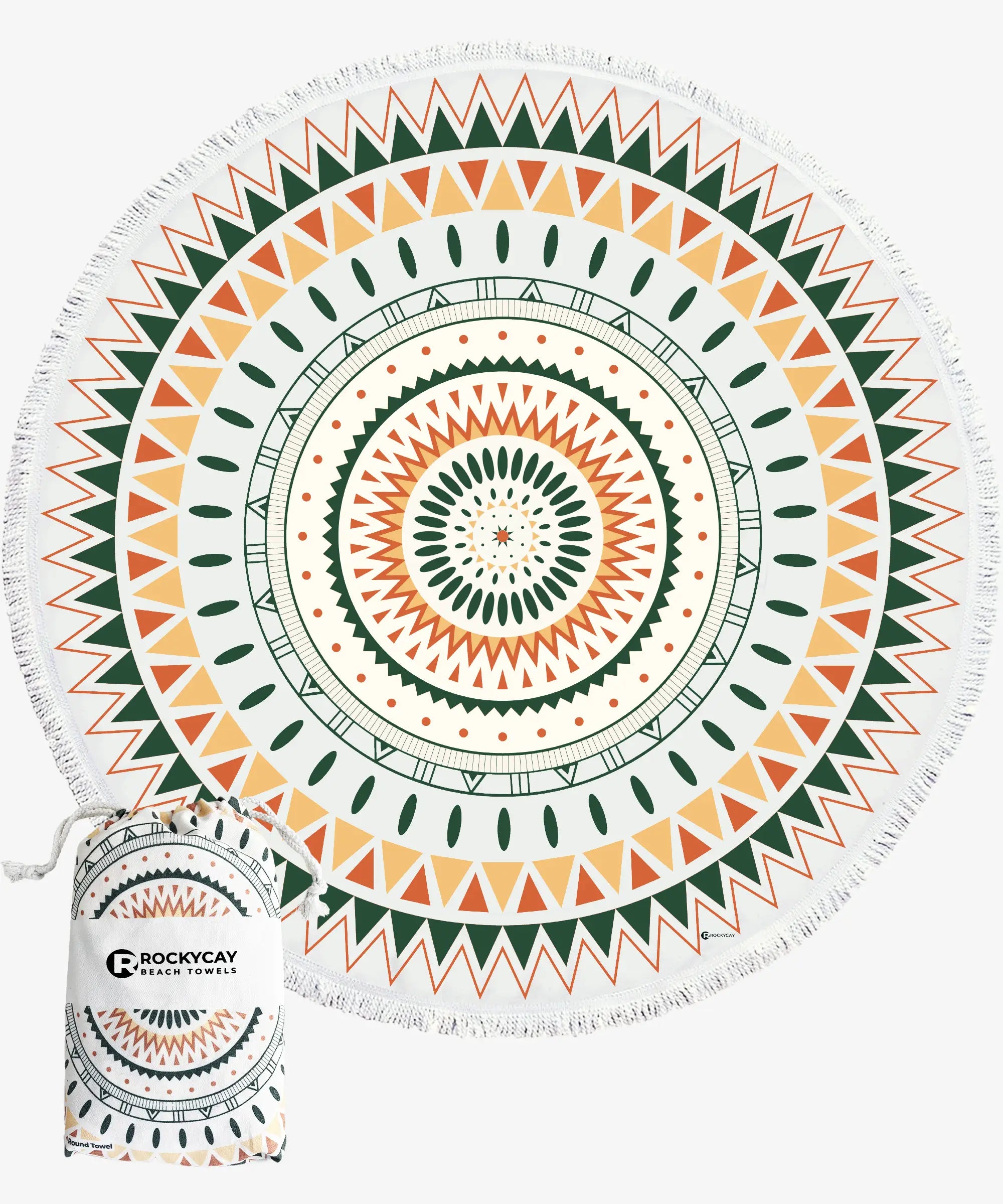 60" Round Towel - Earth